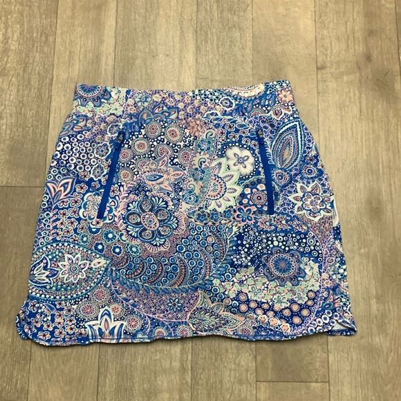 Womens T‎ By Talbots Dreamy Paisley Floral Golf Skort - Picture 1 of 9